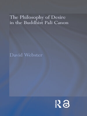 cover image of The Philosophy of Desire in the Buddhist Pali Canon